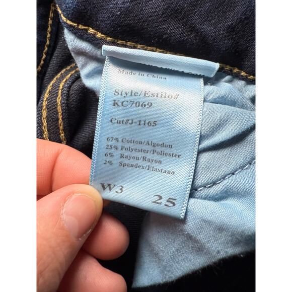 Kancan dark wash skinny jeans womens 25 normcore casual urban streetwear classic - Picture 4 of 8